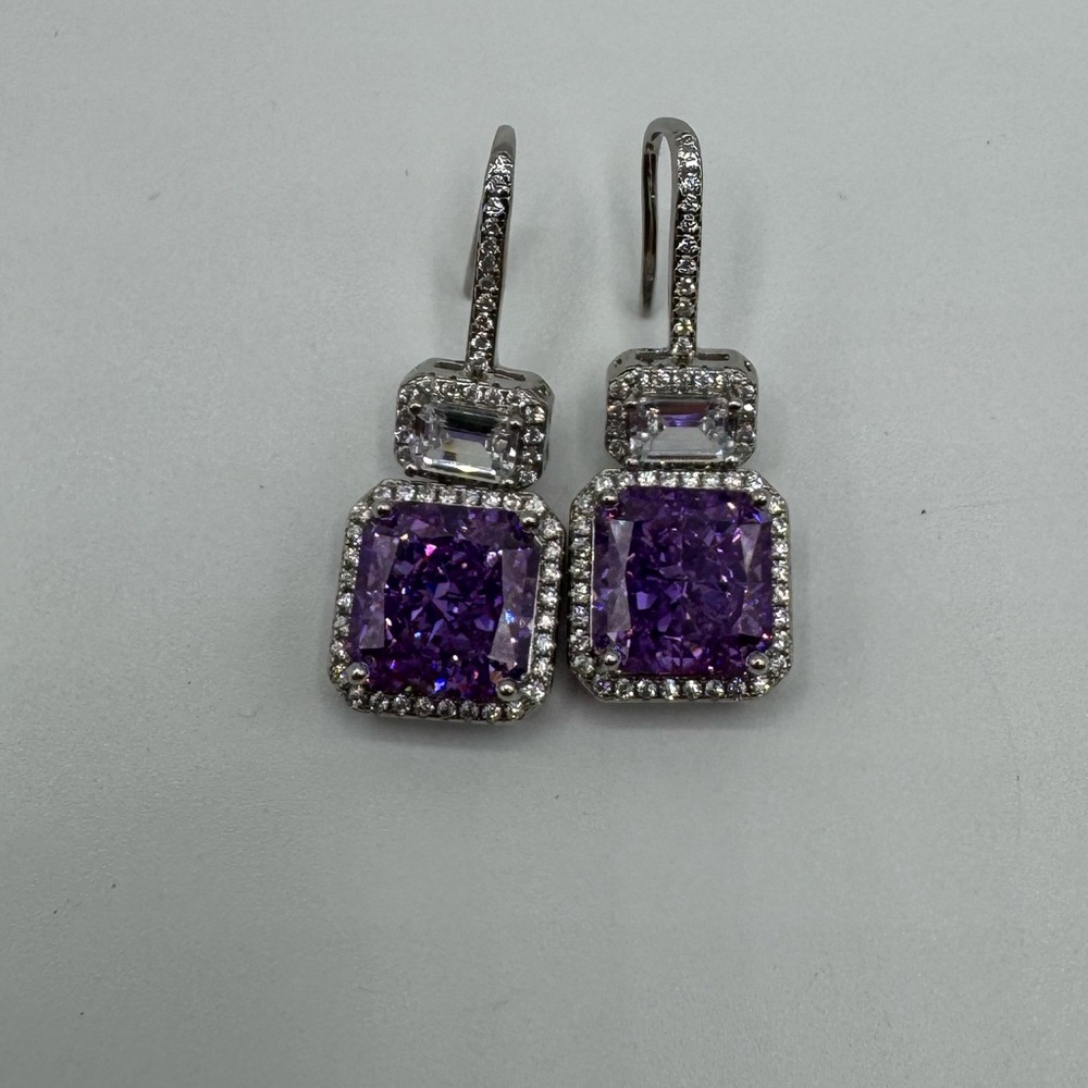 14k 4ct Kunzite Earrings - Picture 4 of 9